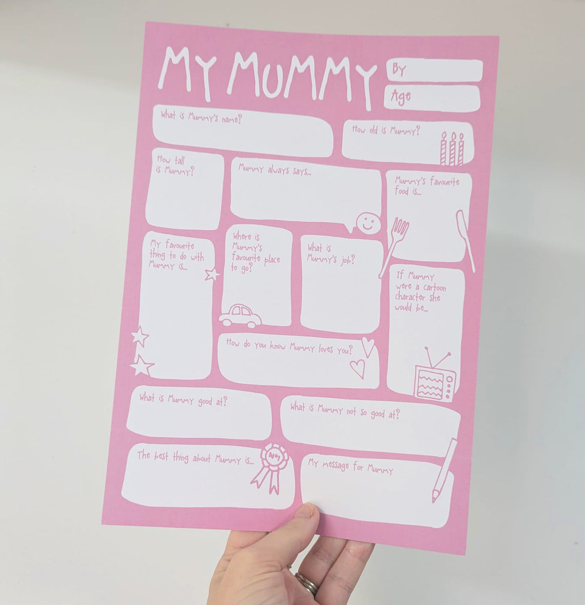 My Mummy Fill In A4 Print - SUPER SECONDS