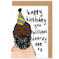 Brilliant Beardy One Beard Happy Birthday Card