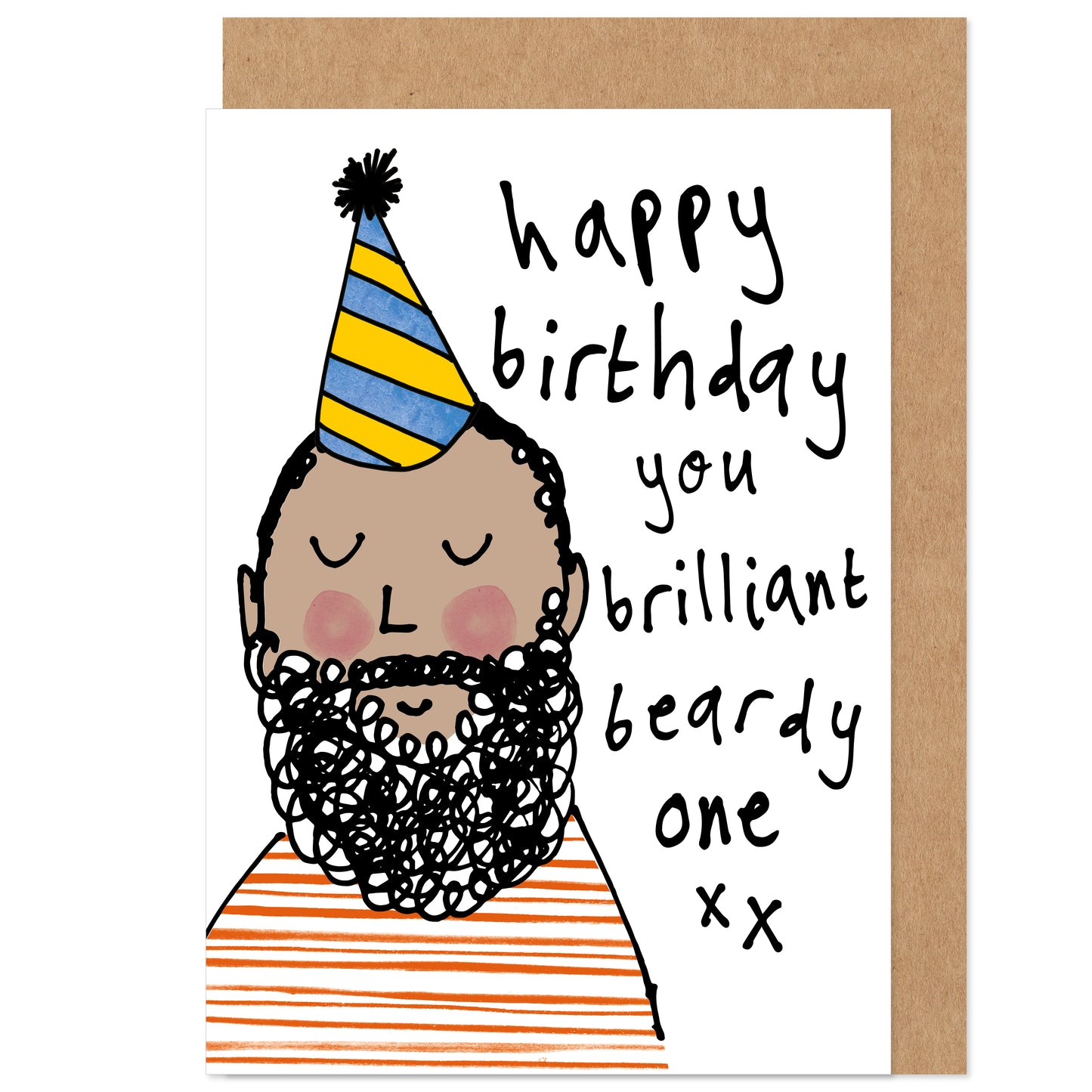 Brilliant Beardy One Beard Happy Birthday Card