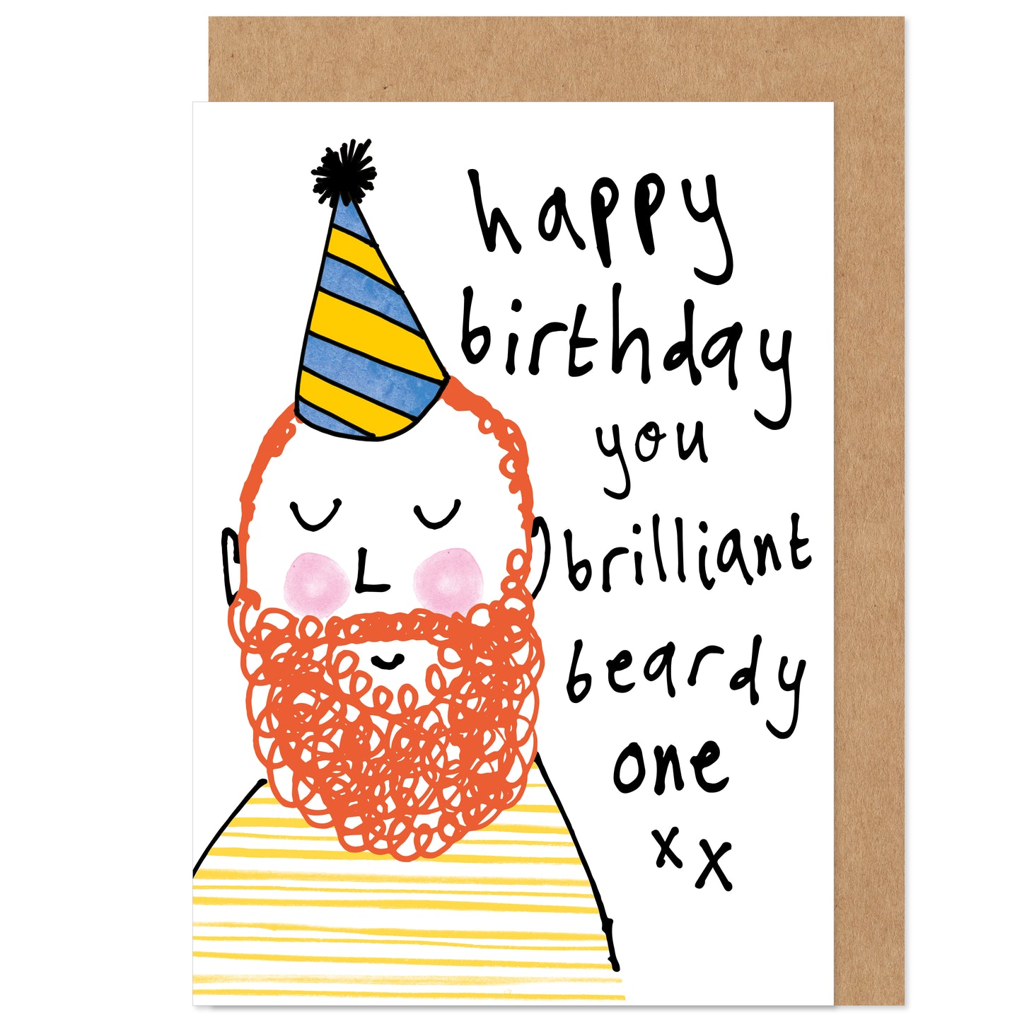 Brilliant Beardy One Ginger Beard Happy Birthday Card
