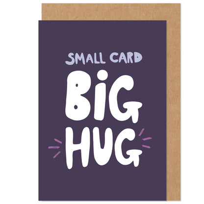 Small Card Big Hug Sympathy Support Card