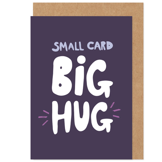 Small Card Big Hug Sympathy Support Card