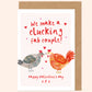 Clucking Fab Couple Valentine's Card - Chickens, Romantic, Homesteading, Farming