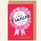 Best Fiancée Rosette Valentine's Card