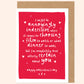 Funny Indecisive Valentine's Card