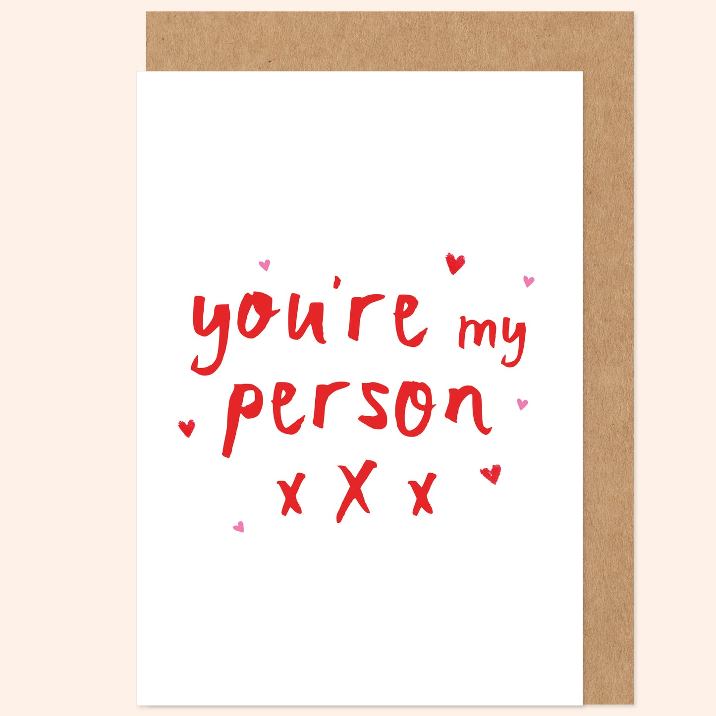 You're My Person Valentine's / Anniversary Card - Love, LGBT+, Queer, Romantic, Non-Binary, Soulmate