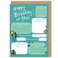 Happy Birthday To You Fill In The Blanks Birthday Card
