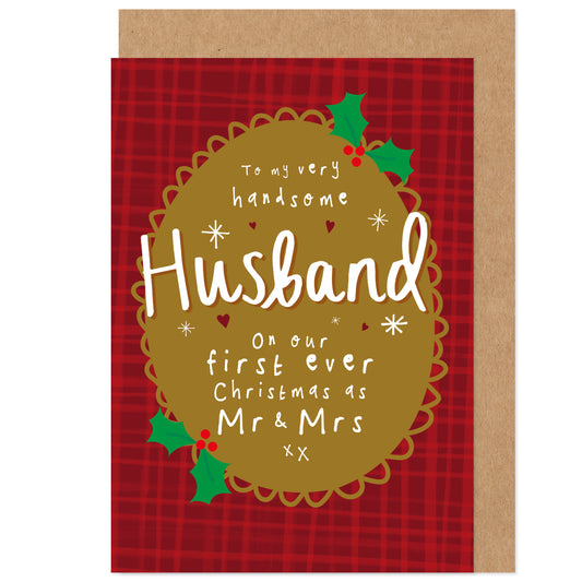 First Christmas As My Husband Card - Married In 2025, Mr & Mrs