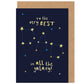 Dad Father's Day Card | Best In The Galaxy | Space Stars