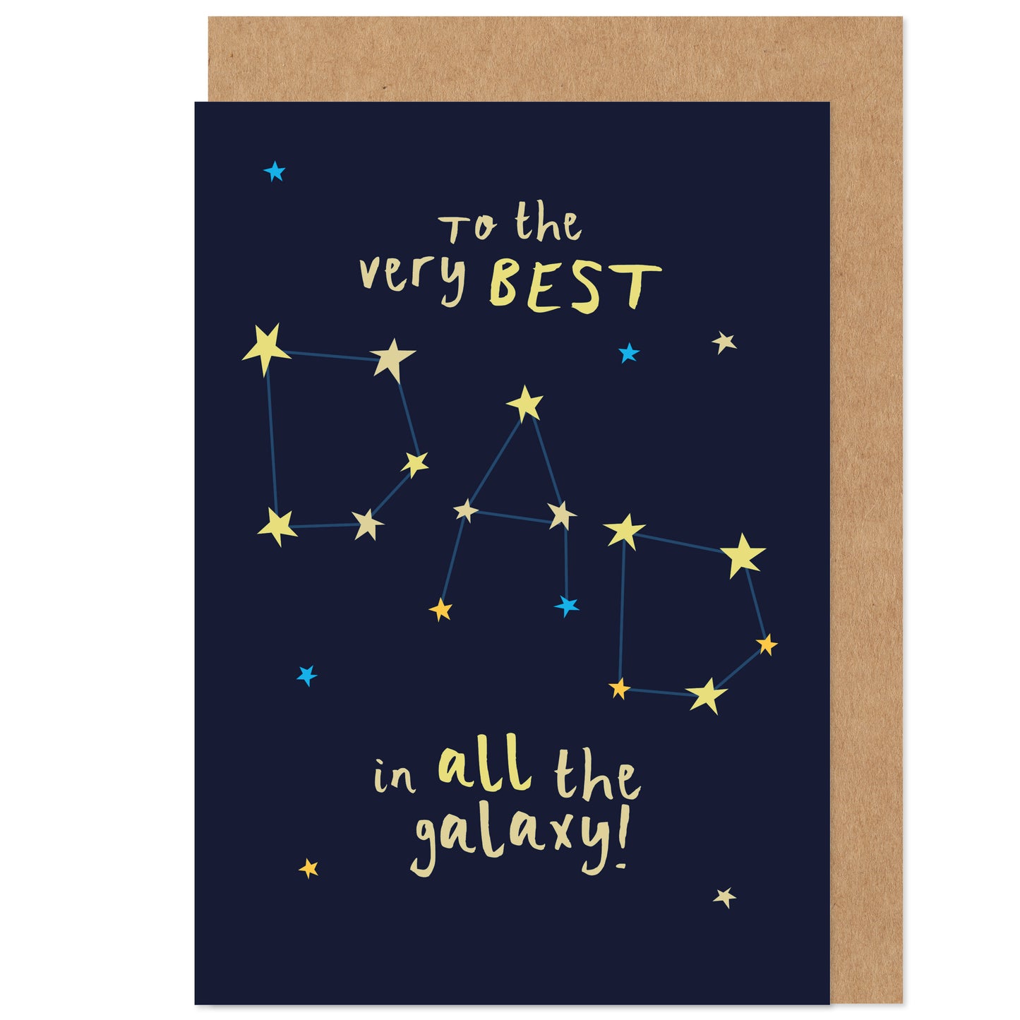 Dad Father's Day Card | Best In The Galaxy | Space Stars