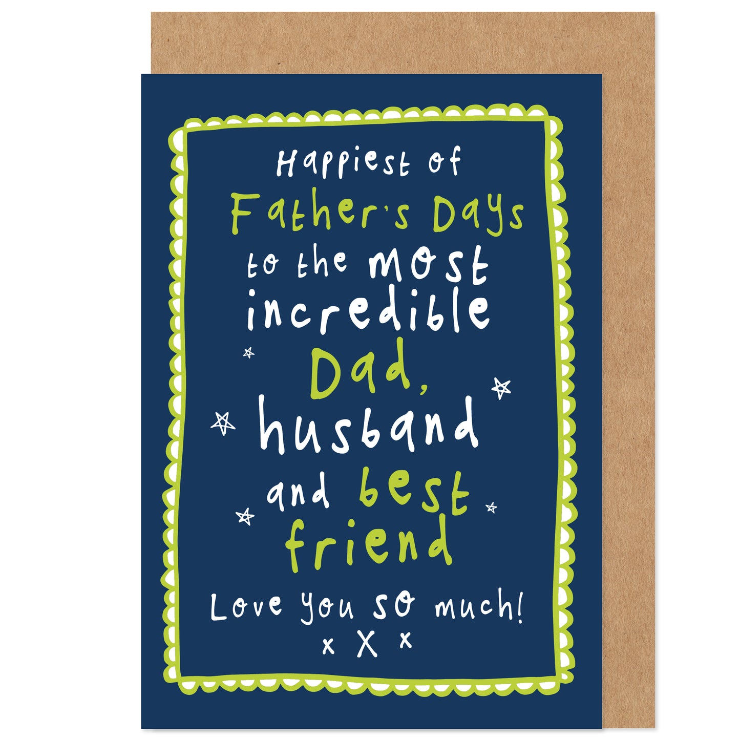 Father's Day Card | Dad Husband Best Friend | Heartfelt Love