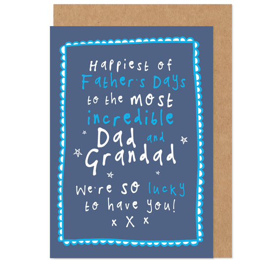 Father's Day Card | Dad And Grandad | Heartfelt Lucky