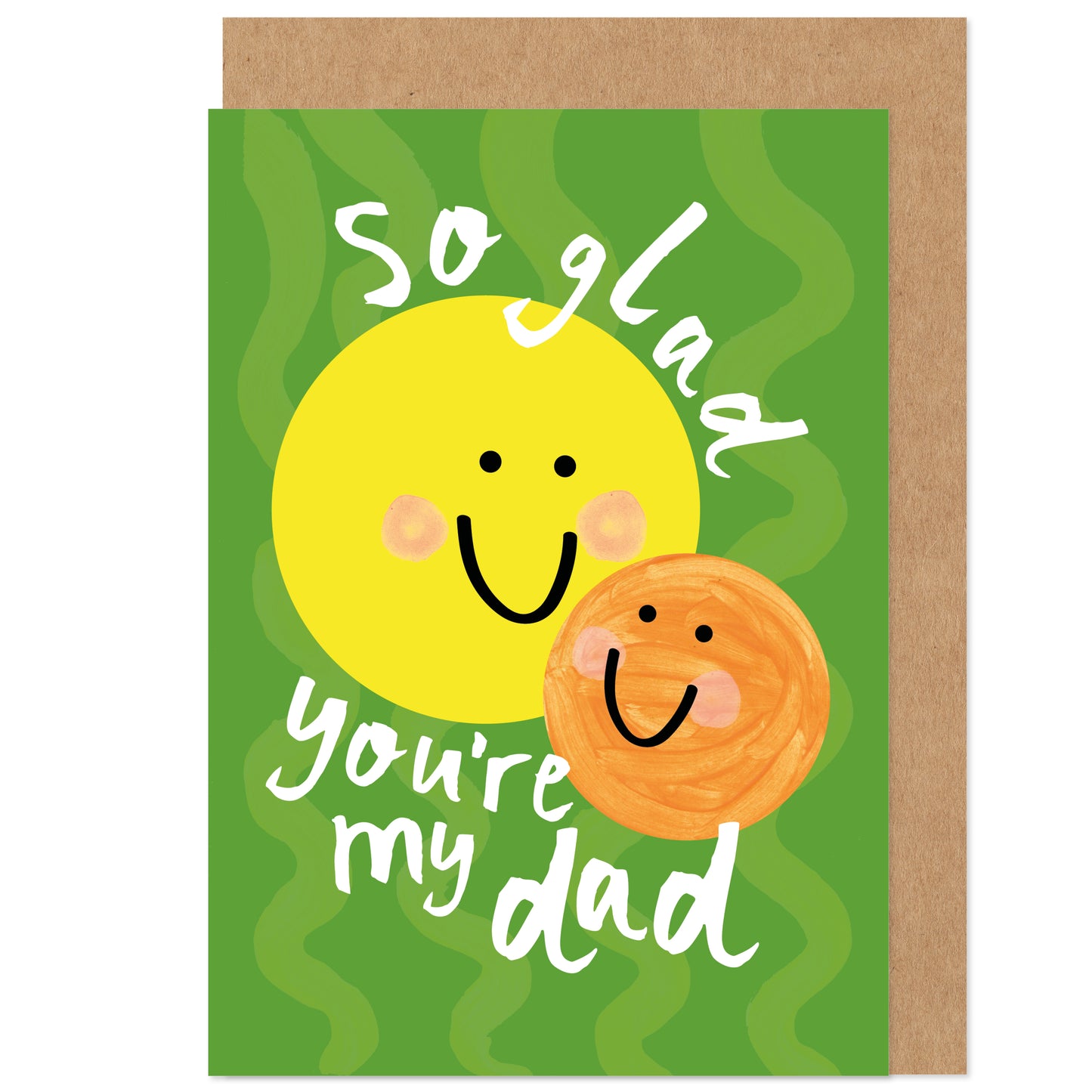 Father's Day Card | So Glad You're My Dad  | Smiley Retro