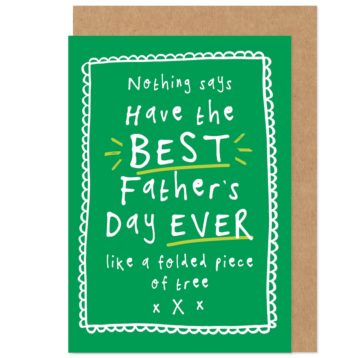 Father's Day Card | Piece Of Folded Tree | Humour Funny