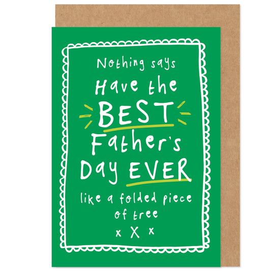 Father's Day Card | Piece Of Folded Tree | Humour Funny