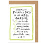 Father's Day Card | Checklist | Taxi, Spider Catcher, DIY, Advice Giver
