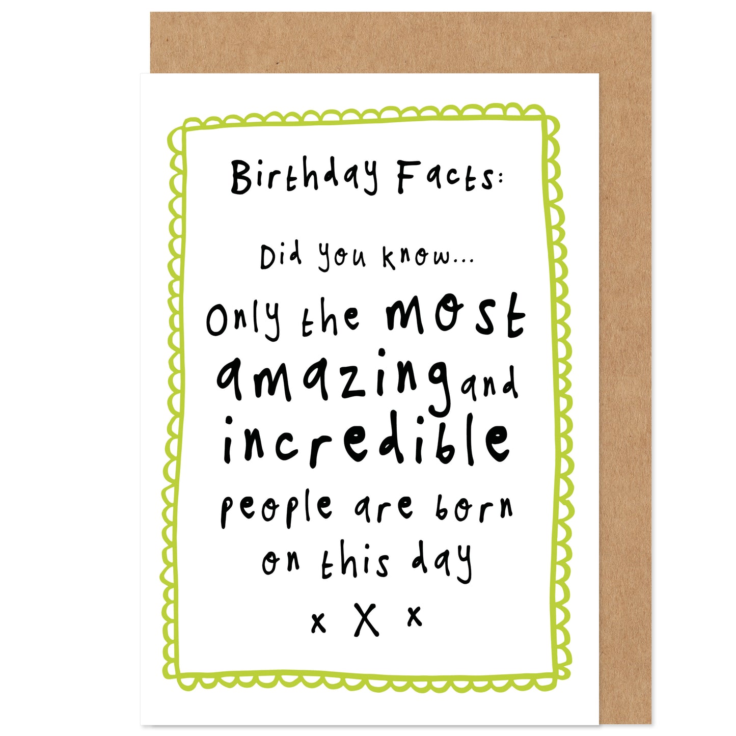 Birthday Facts Card | Only Amazing People Are Born On This Day
