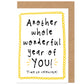 Cute Birthday Card | Another Whole Wonderful Year Of You