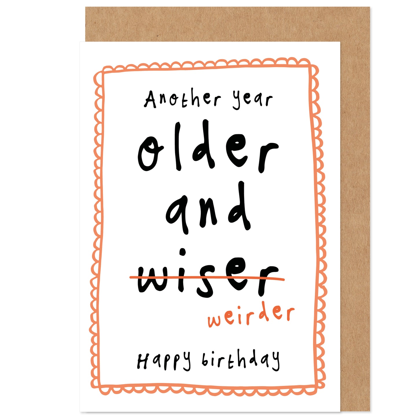 Funny Birthday Card | Another Year Older And Weirder