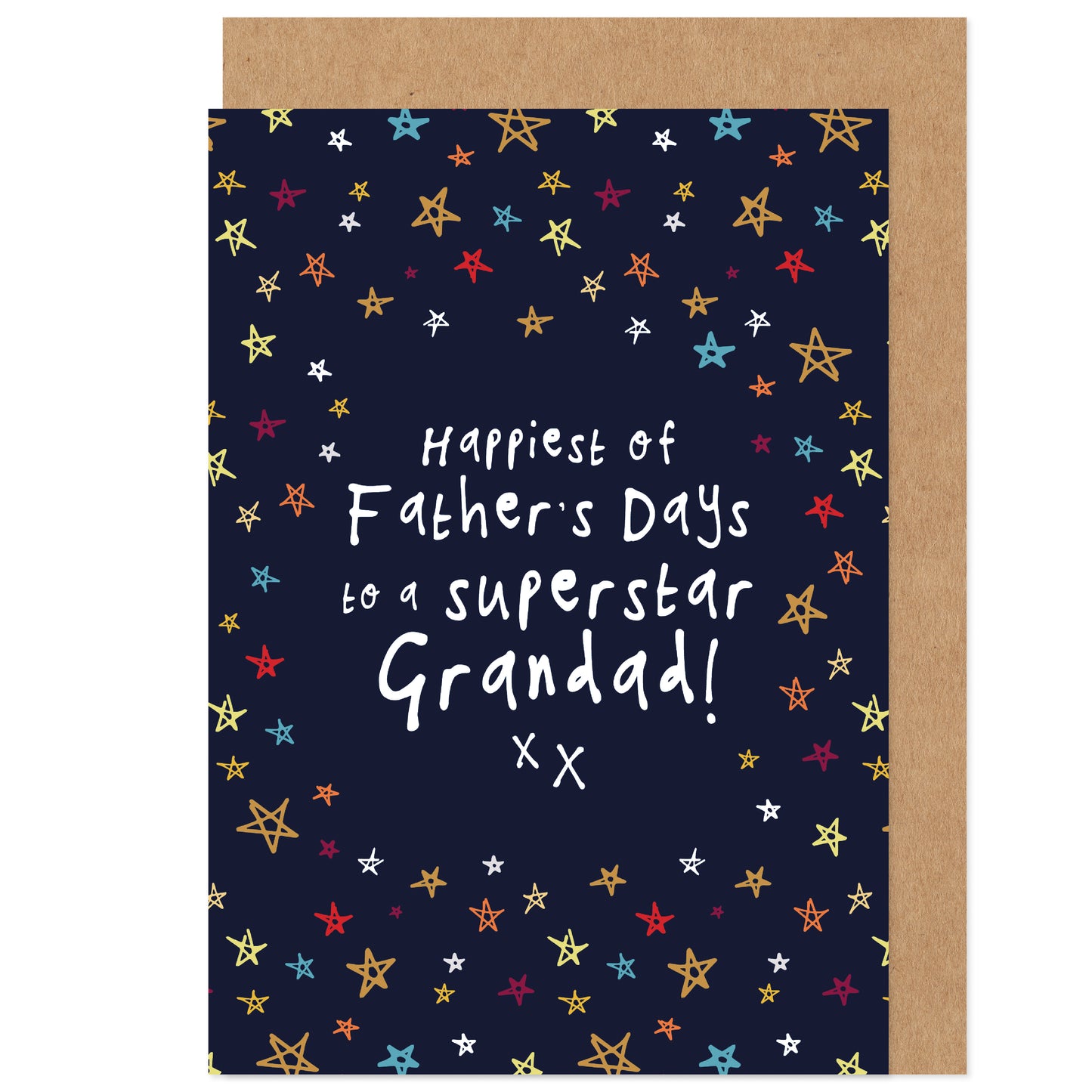 Father's Day Card | Superstar Grandad | Stars Celestial Bright