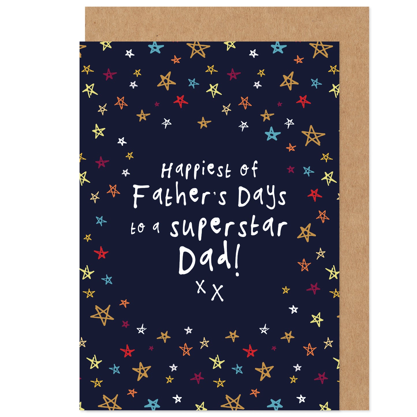Father's Day Card | Superstar DAD | Stars Celestial Bright