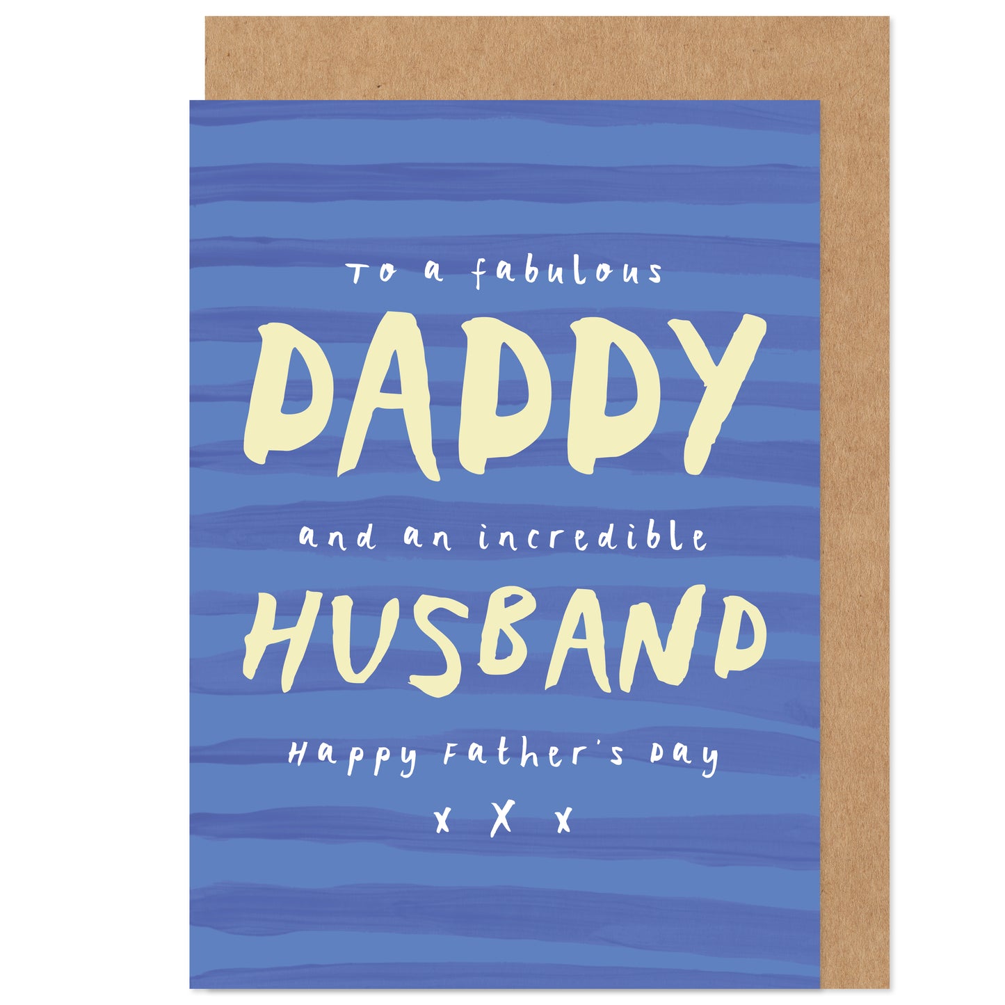 Father's Day Card | Daddy & Husband | Two In One | From Children and Wife