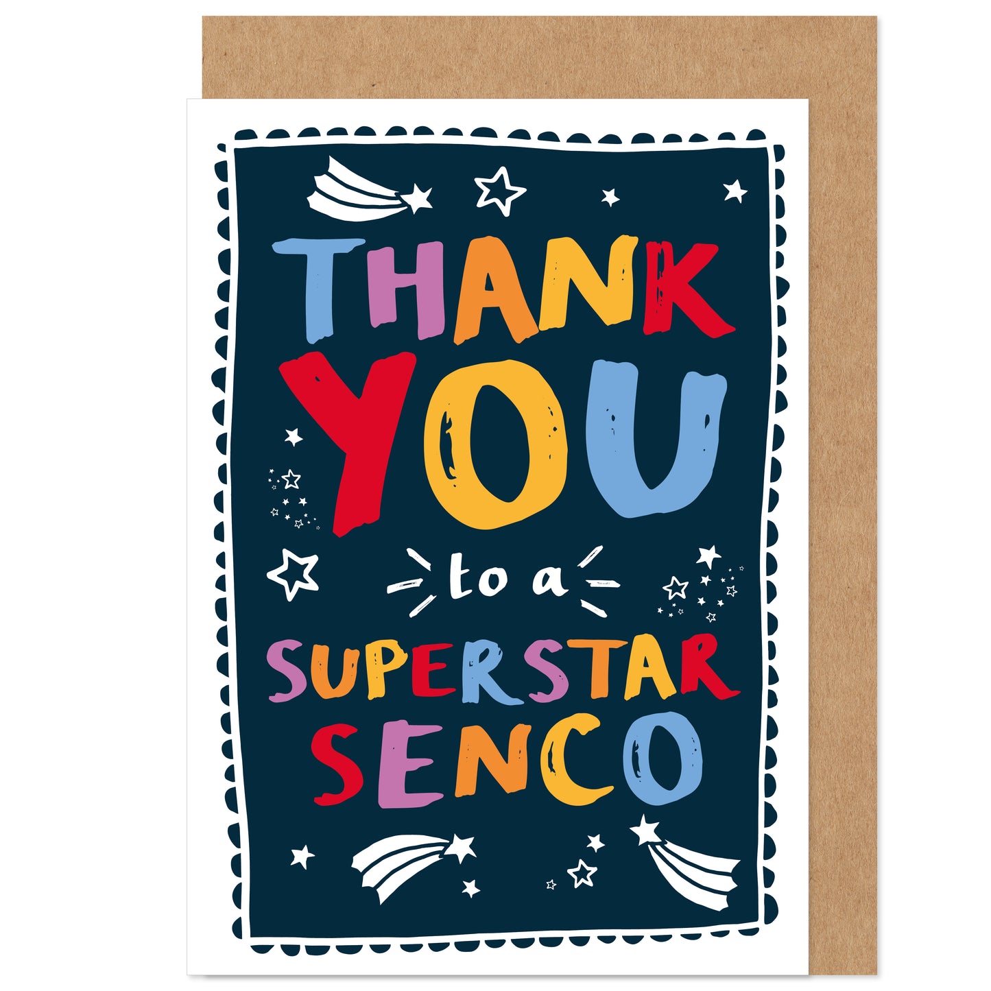 Superstar SENCO Teacher Thank You Card