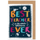Best Teacher In The Universe Thank You Card