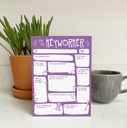Keyworker Fill In The Blanks Thank You Card