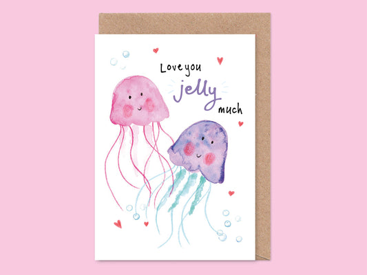 Cute Jellyfish Valentine's / Anniversary Card