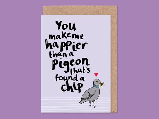 Funny Pigeon Valentine's / Anniversary Card