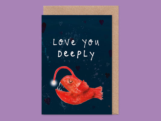 Love You Deeply Anglerfish Card