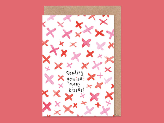 Sending Kisses Valentine's / Anniversary Card
