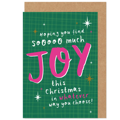 Joy However You Choose Christmas Card