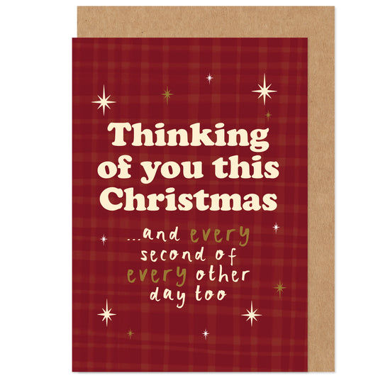Thinking Of You At Christmas Card