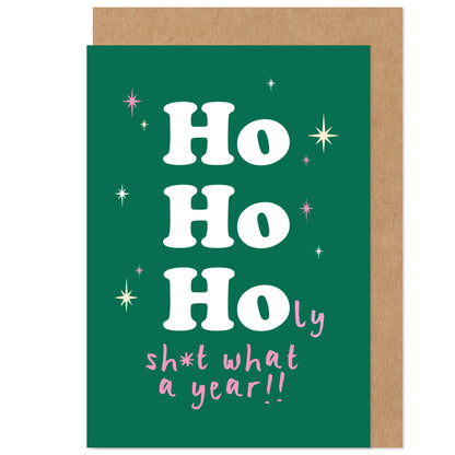 Holy Sh*t What A Year Christmas Card