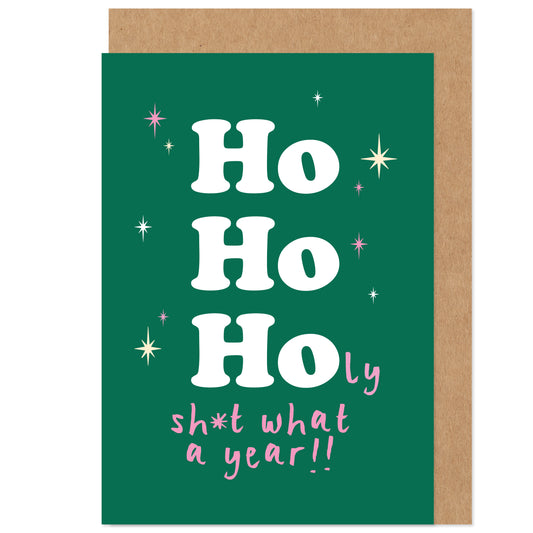 Holy Sh*t What A Year Christmas Card