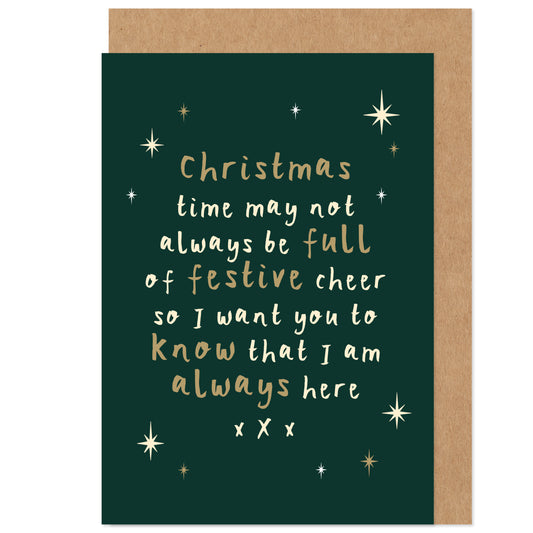 Always Here For You Christmas Card