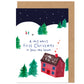 First Christmas In New Home Card - Scandi Winter Scene