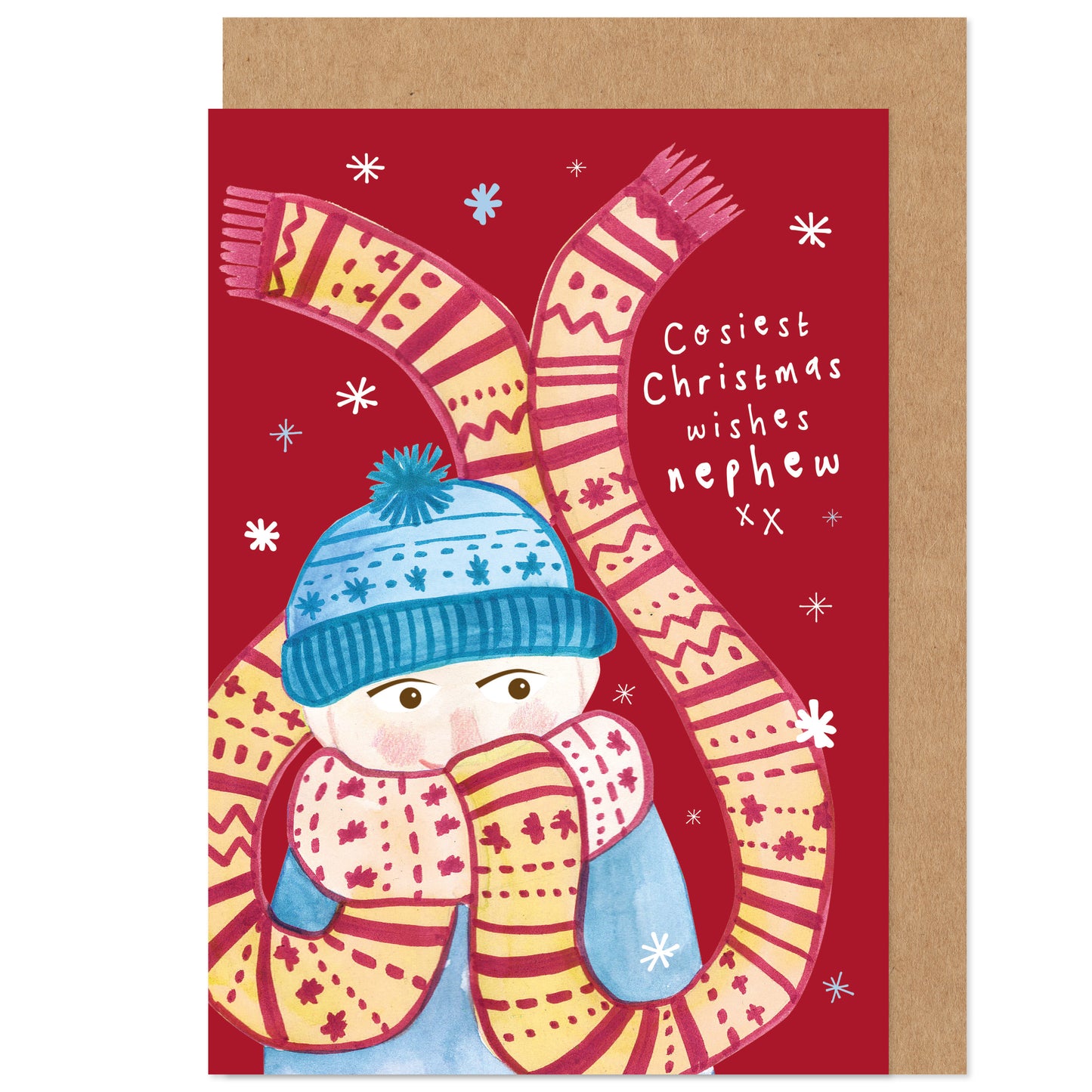 Nephew Christmas Card - Cosy Christmas Wishes