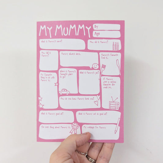 My Mummy Fill In The Blanks Card - SUPER SECONDS