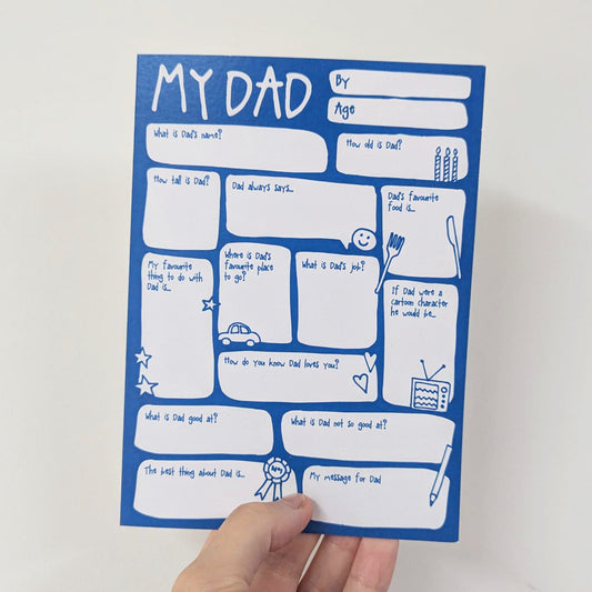 My Dad Fill In The Blanks Card - SUPER SECONDS