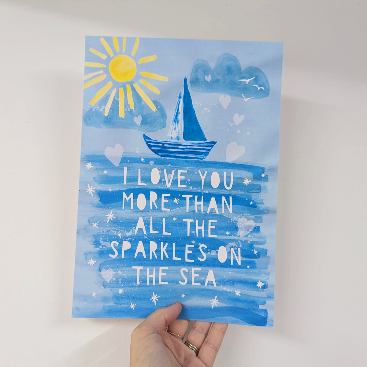 Sparkles On The Sea A4 Print - SUPER SECONDS