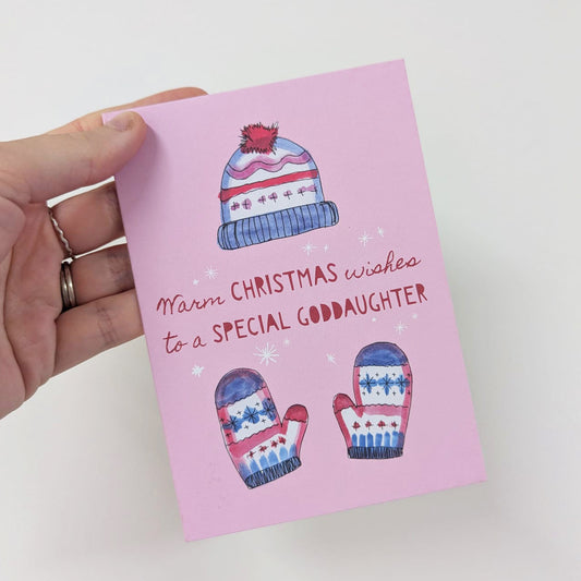 Goddaughter Christmas Card - SUPER SECONDS