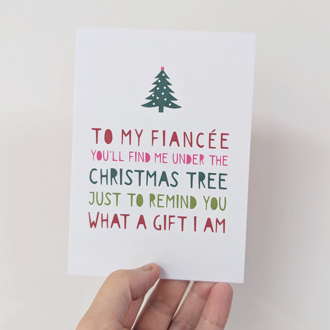 Fiancée Christmas Card - SUPER SECONDS