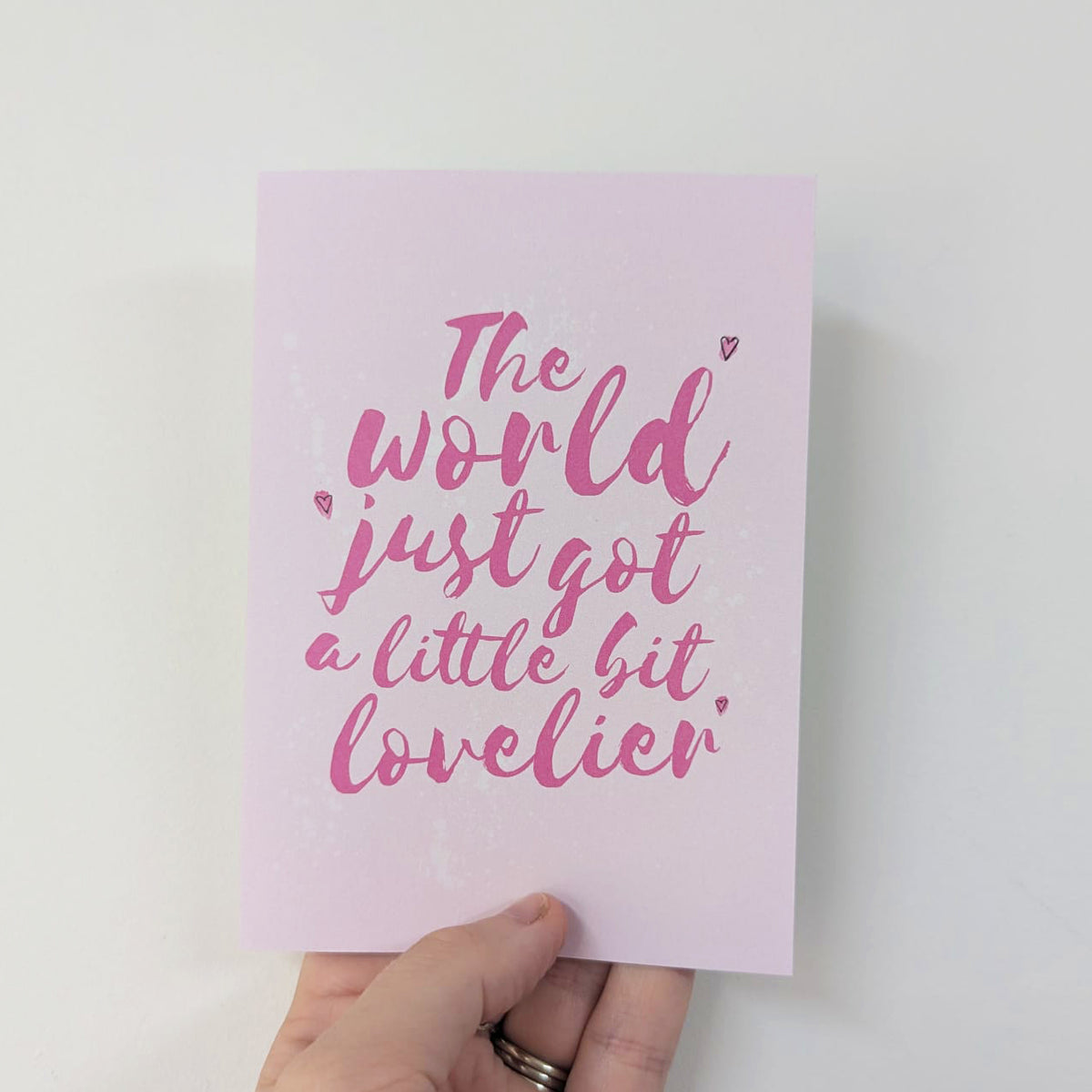 New Baby Girl Little Bit Lovelier Card - SUPER SECONDS