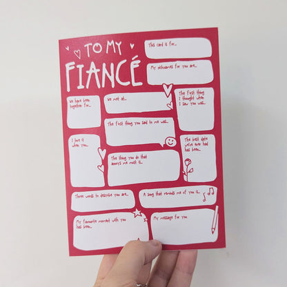 My Fiancé Fill In The Blanks Card - SUPER SECONDS