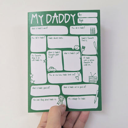 My Daddy Fill In The Blanks Card Green - SUPER SECONDS