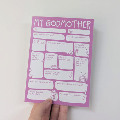 My Godmother Fill In The Blanks Card - SUPER SECONDS