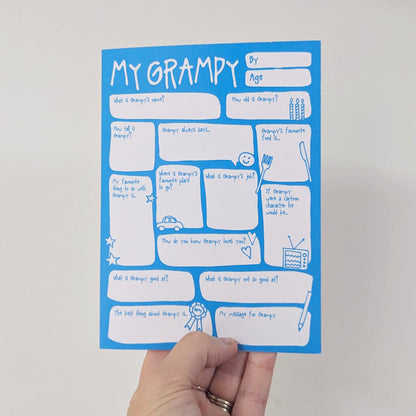 My Grampy Fill In The Blanks Card - SUPER SECONDS